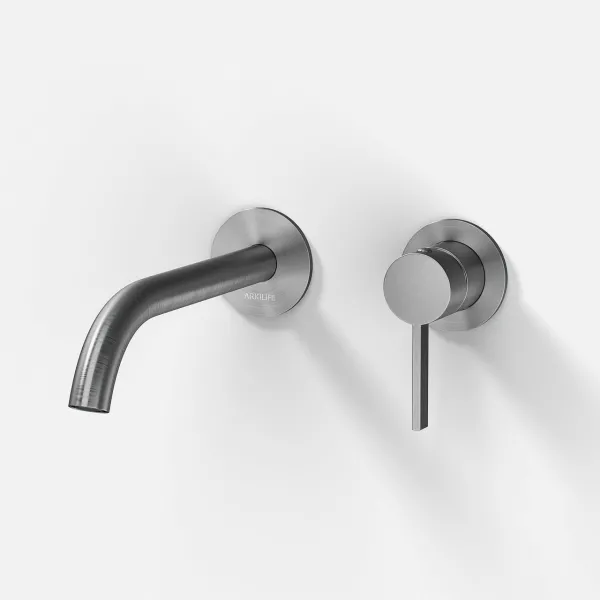 ArkiLife AVAO AA502 - Servantkran m/22 cm tut, Børstet rustfritt stål