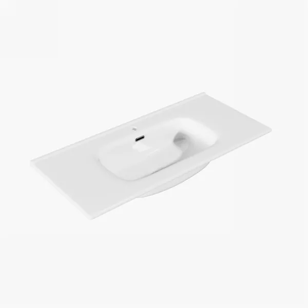 ArkiLife® Cobus ACC100-CB - 101x46,5 Slim-Edge, hvit porselensvask