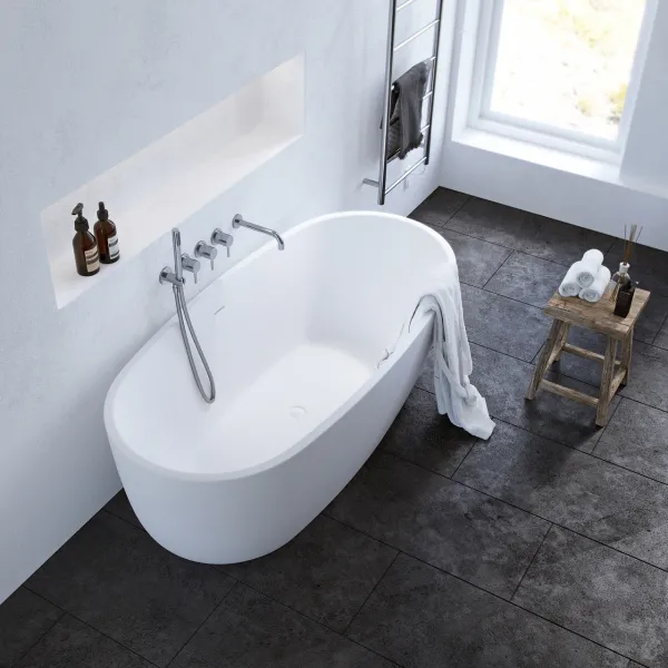 ArkiLife Nomi AN170 - Badekar 170x80 cm, matt hvit