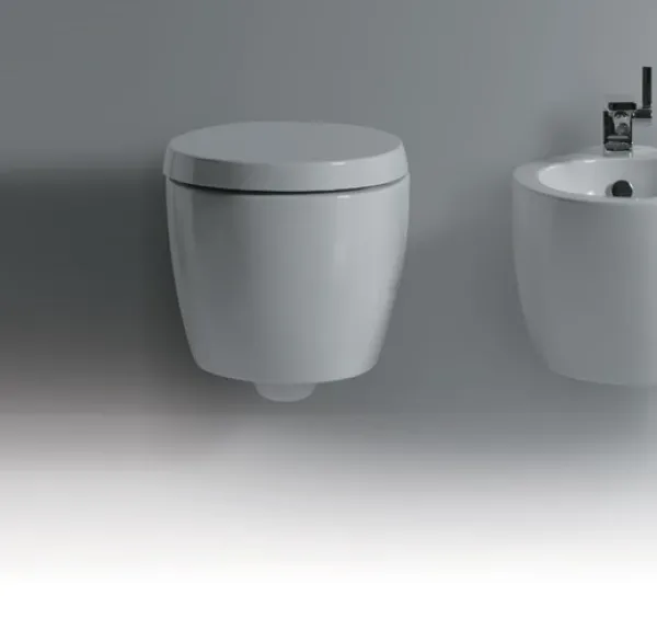DEMO Bohémien BO18 - Væghængt Toilet inkl. BO002 sæde - Hvit - MÅ hentes i butikk