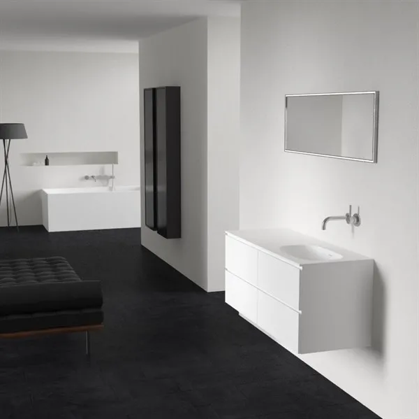 Frontline Soft 120R - Baderomsmøbler, matt hvit