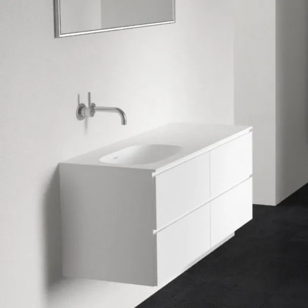 Frontline Soft 120L - Baderomsmøbler, matt hvit