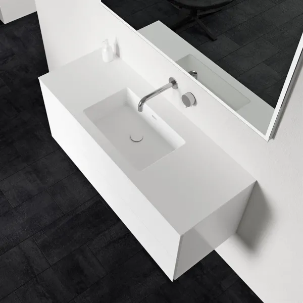 Block Soho 120 - Vaskeromsskap 120x46, matt hvit