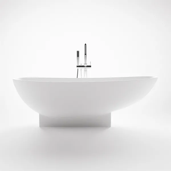 Boheme 182H - Badekar 182x82 x59h, Solid Matt White SolidTec®