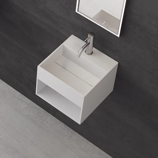 Boxo 33 - 33x33 Servant med oppbevaring, Mathvid SolidTec®