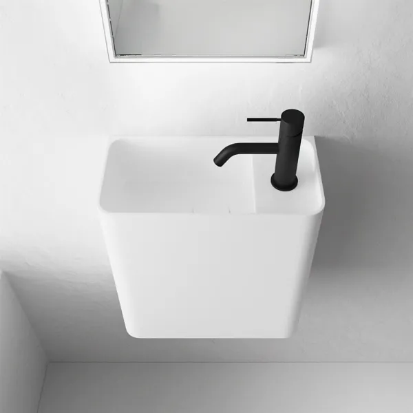 Coco 2L - Servant 36x18 cm, Matt Hvit SolidTec®