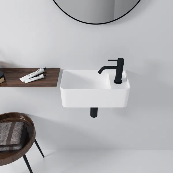 Coco 3L - Servant 40x20 cm, Matt Hvit SolidTec®