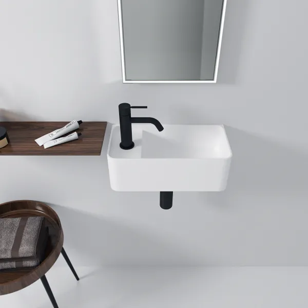 Coco 3R -  Servant 40x20 cm, Matt Hvit SolidTec®