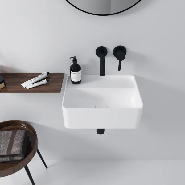 Coco 40 - Servant 40x30 cm, Matt Hvit SolidTec®