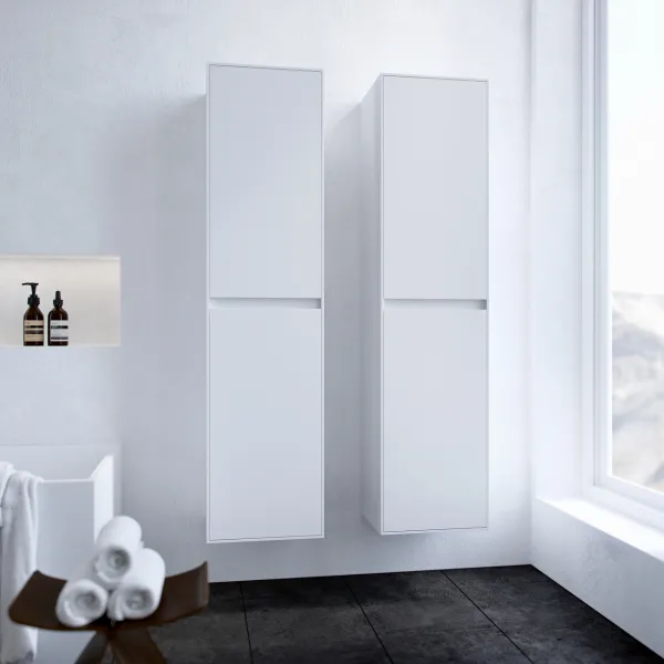 Copenhagen Block BHC4316 - 40x35x160 cm høyskap, matt hvit