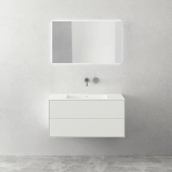 Copenhagen Chic 100 - Baderomsmøbler, Corian®, Matt hvit