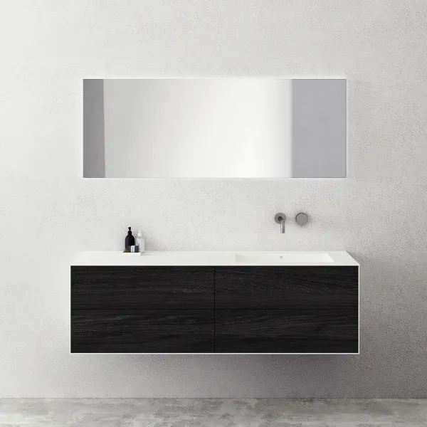 Copenhagen Chic 160R - Corian®, røkt svart eik