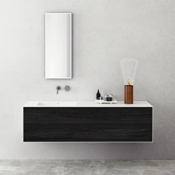 Copenhagen Chic 180L - Corian®, røkt svart eik