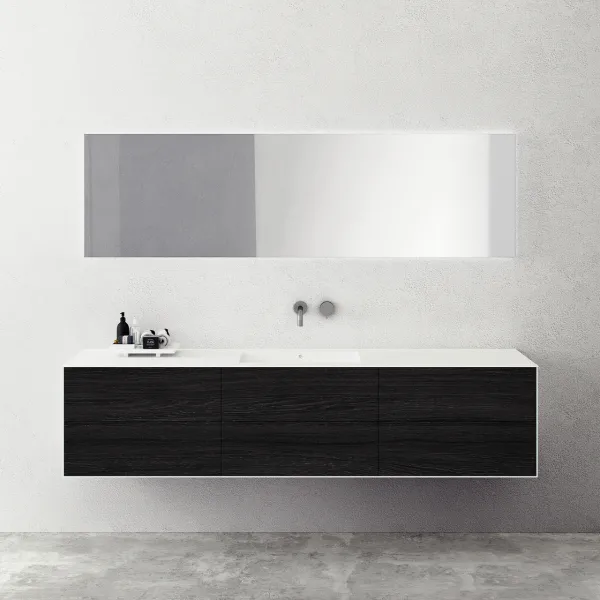 Copenhagen Chic 210 - Corian®, røkt svart eik