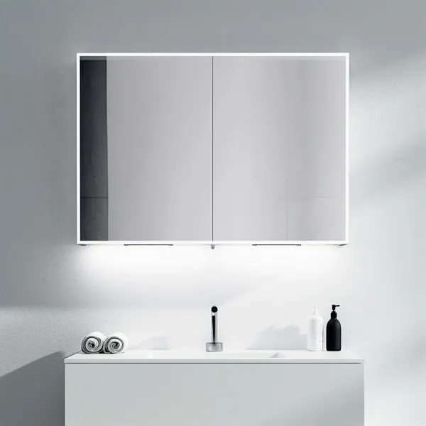 Copenhagen Chic CC100 - 100x70h cm speilskap med LED-lys