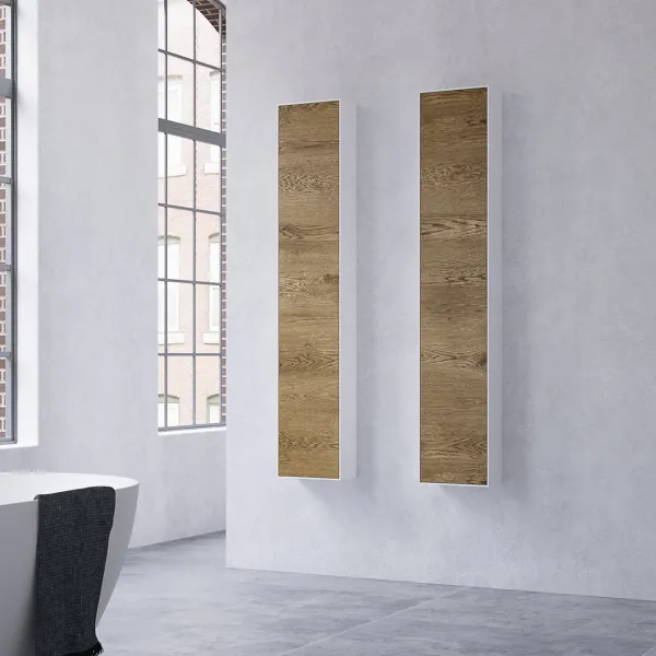 Copenhagen Chic CC1630 - Høyskap i Mattvid Corian® og rå vill eik