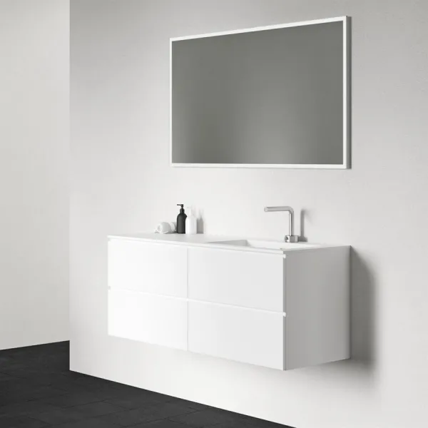 Frontline Soho 120R - Baderomsmøbler, 120x46, Matt hvit