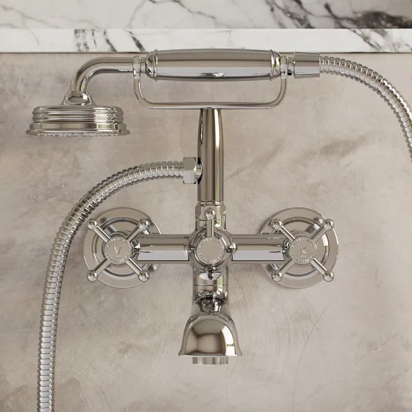 Hassel&Teudt HBK701 - Badekar- og dusjarmatur, krom