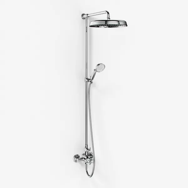 Hassel&Teudt HBT900 S02 - SmartTerm dusjstangsett m/Ø31 cm. Rain DeLuxe med EasyClean, krom