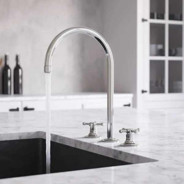 Hassel&Teudt HHV605 S05 - Kjøkkenbatteri med svingbar tut, Krom