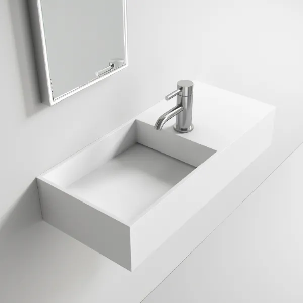 Kubo Inside 75L - 75x32,5 Massiv Matt Hvit SolidTec®