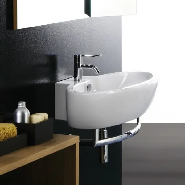 Spazio LFT34 - 73x45 cm hvit porselensvask