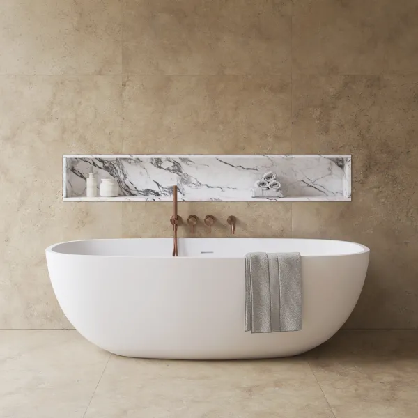 New Deep 170 - Badekar 170x72, Solid Matt White SolidTec®