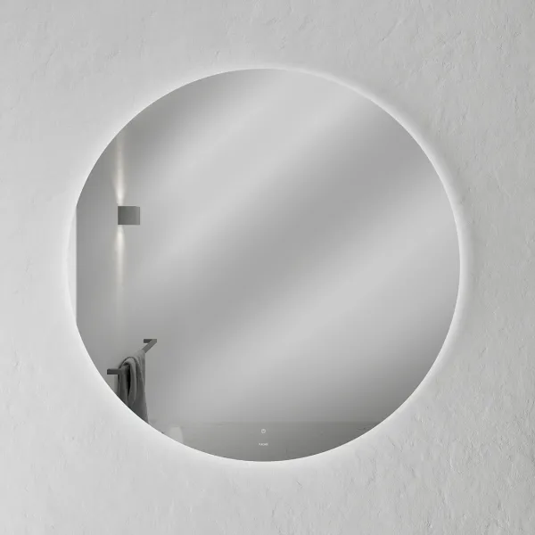 Pulcher Coco Backlight PM3-090 - Ø90 cm. LED-bakgrunnsbelyst speil med antidugg