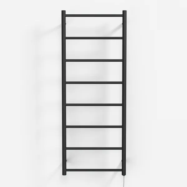 Pulcher Minimalism PM128 - Elektrisk håndkletørker, 50 x 128 cm. Matt svart