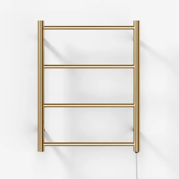 Pulcher Minimalism PM64 - Elektrisk håndkletørker, 50 x 64 cm, PVD messing