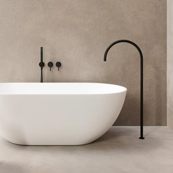 Semplice SBR801 S12 - Badekar/dusj, Matt svart