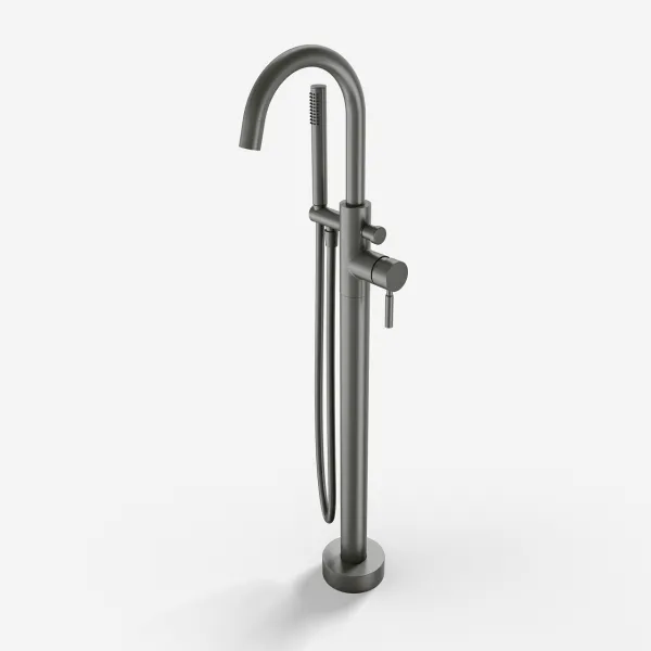 Semplice SBS600 - Frittstående badekararmatur, PVD matt pistolmetall