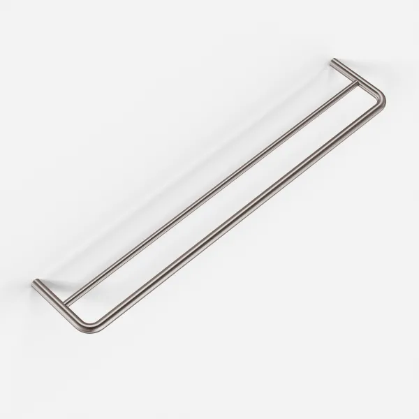 Semplice PS20-60 - Dobbel håndklestang, PVD børstet stål
