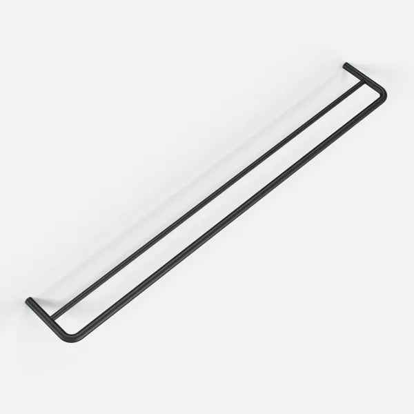 Semplice PS20-80 - Dobbel håndklestang, matt svart