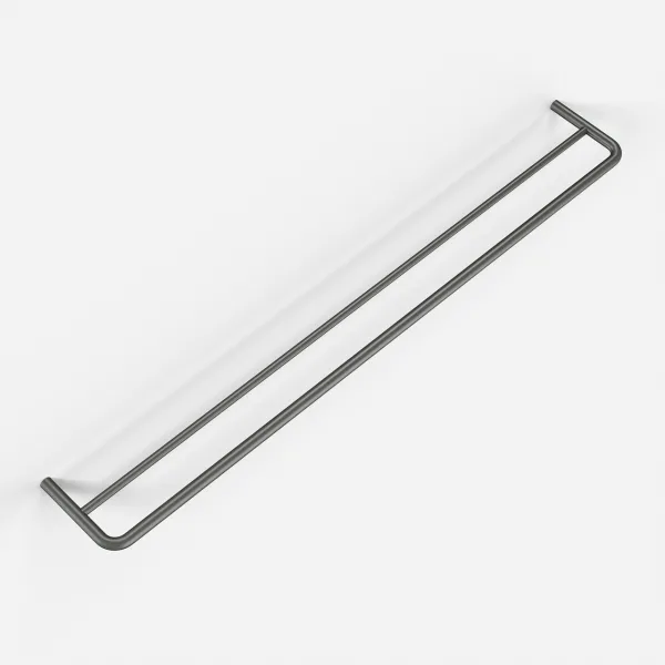 Semplice PS20-80 - Dobbel håndklestang, PVD Matt Gun Metal