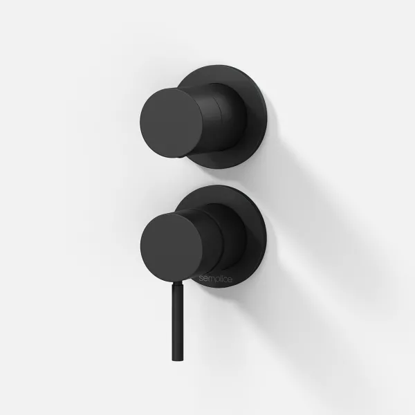 Semplice SBR901 - 1-grebs brusebatteri - Matt svart