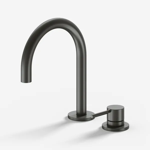 Semplice SHV505 S01 - Servantbatteri med fast tut, PVD matt pistolmetall