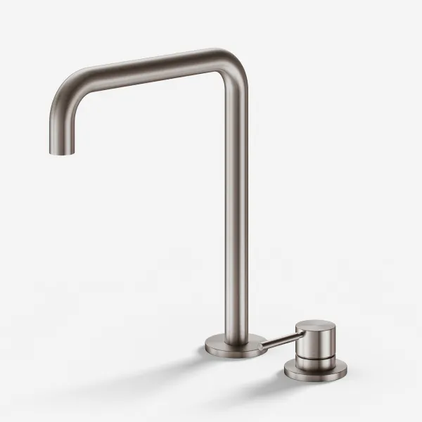 Semplice SHV505 S04 - Kjøkkenbatteri med svingbar tut, PVD børstet stål