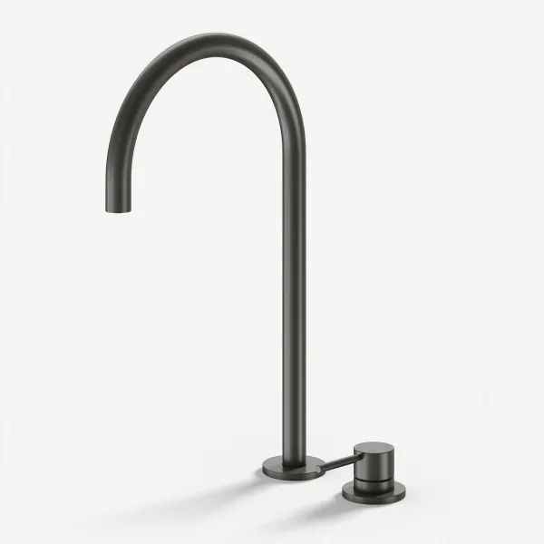 Semplice SHV505 S05 - Servantbatteri med fast tut, PVD matt pistolmetall