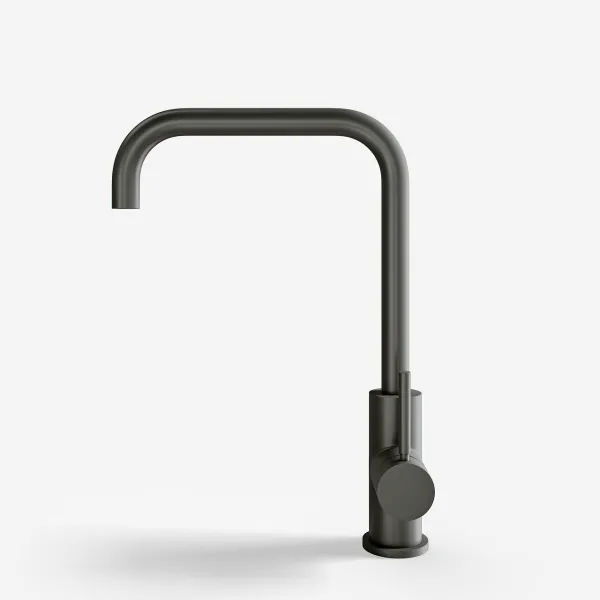Semplice SKV102 - Kjøkken blandebatteri., U-tut, PVD Matt Gun Metal