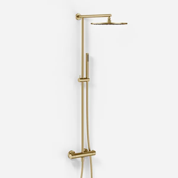 Semplice SRL10 S03 - Termostatsett, Rain DeLuxe RHB30, Ø30 cm., PVD børstet messing