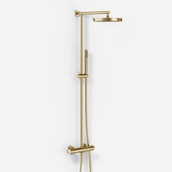 Semplice SRL10 - Termostatsett, XL Rain DeLux Ø24 m/EasyClean, PVD børstet messing