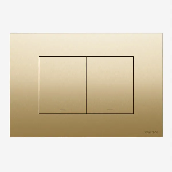Semplice SX-K2 - Spyleplate, PVD børstet messing