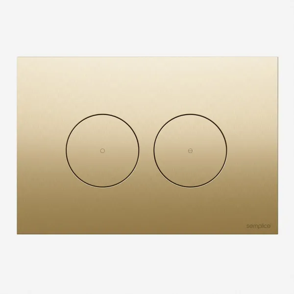 Semplice SX-O1 - Spyleplate, PVD børstet messing