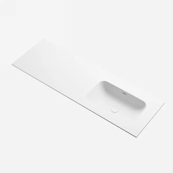 Pulcher® Soft 140R - Benkeplate til vask 140x46