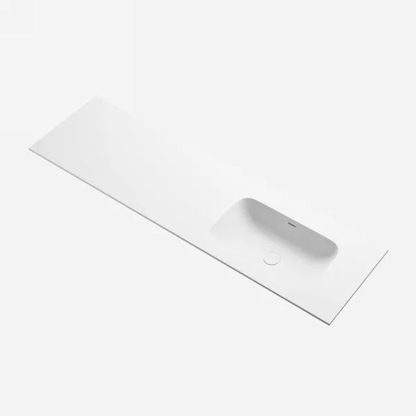 Pulcher® Soft 160R - Benkeplate til vask 160x46