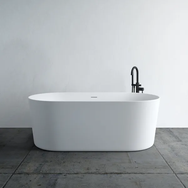 Takai 170 - 170x80 cm Badekar, Slim Design, Matt Hvit