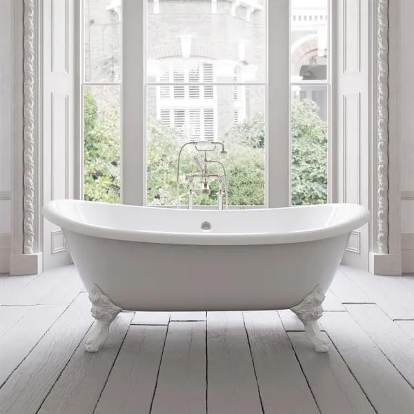 The Suite 183 - Hvitt, emaljert støpejernsbadekar