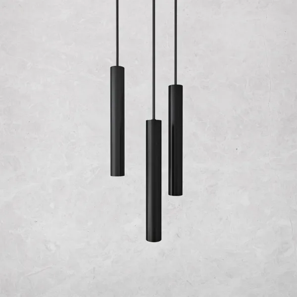 Tube Light 300 - Ø40x300 mm., LED-pendel, matt svart