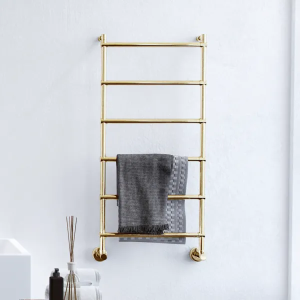 Vetro DeLuxe 442/6 - Vannbasert håndkletørker, messing natur